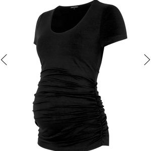 Isabella Oliver Essentials Maternity Scoop Neck Ruched Too, Size 4
